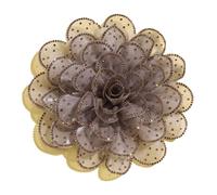 ChicLitonor Broche Fleur Créative Élégante Textile Accessoire Raffiné Décoration pour Robe Convient à Femme Réception Participation Événement, Violet