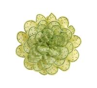 ChicLitonor Broche Fleur Créative Élégante Textile Accessoire Raffiné Décoration pour Robe Convient à Femme Réception Participation Événement, Vert