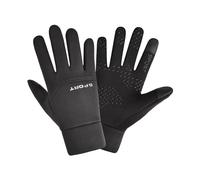 ChicLitonor Gants de Vélo d'hiver Mitaines Coupe-Vent Imperméables Gants de Sport Thermiques à Doigts Complets Tissus Respirants Usage Écran Adaptés Femme, Doigt Complet Noir, M.