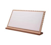 ChicLitonor Présentoir Collier Étagère Bois Organizer Bijoux Support Vertical Mat Pratique Adapté à Agencement de Magasin Exposition en Foire Décor Maison Vitrine, Blanc
