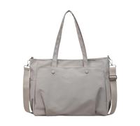 ChicLitonor Sac à Main Fourre-Tout élégant, Sac pour Ordinateur Portable, Sacoche D'ordinateur, Sac Bandoulière en Tissu Oxford Léger, Style, Gris