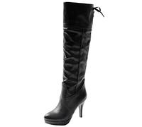 CHICMARK Bottes hautes pour femme, Noir , 37 EU