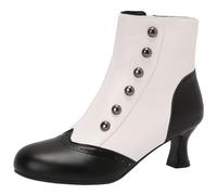 CHICMARK Bottines pour femme - Disponibles en plusieurs couleurs - Bottes courtes tendance pour femmes modernes, Blanc., 38 EU