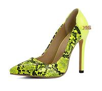 CHICMARK Escarpins à Talons Aiguilles Tendance pour Femmes Ornés de Chaînes