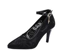 CHICMARK Escarpins Décontractés avec Brides à la Cheville pour Femmes à Bouts Pointus et Talons Aiguilles Chaussures d'affaires à Talons pour OL
