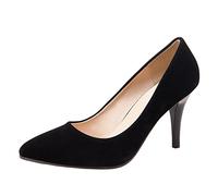 CHICMARK Escarpins pointus à enfiler pour femme pour le travail et les rendez-vous galants, Noir , 45 EU