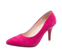CHICMARK Escarpins pour femme avec bout pointu - Chaussures à enfiler pour le travail et les rendez-vous, Fushia, 39 EU