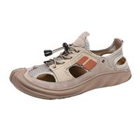 CHICMARK Sandales de sport d'été en maille respirante pour homme avec rembourrage doux, kaki, 40 EU
