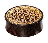 CHICNET Branchez Le Bois de Tamarin Crocodile en Bois Clair Fleur Sombre de la Vie Pip Gravure de Bord