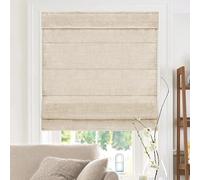 CHICOLOGY Stores romains pour fenêtres, traitements de fenêtre, stores romains, stores romains, ombrage de pièce, pare-soleil de fenêtre, 99 x 162 cm (l x H), lin belge (confidentialité et filtrage de