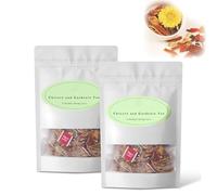 Chicory and Gardenia Herbal Tea, Dandelion Wolfberry Teabag, Individually Packed 20 Bags, Caffeine-Free, Sugar-Free, Vegan Bags with Herbal Ingredients (2 bags,A)