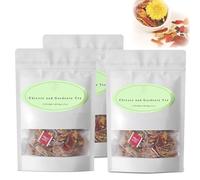 Chicory and Gardenia Herbal Tea, Dandelion Wolfberry Teabag, Individually Packed 20 Bags, Caffeine-Free, Sugar-Free, Vegan Bags with Herbal Ingredients (3 bags,A)