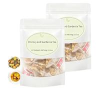 Chicory and Gardenia Tea, Chicory and Gardenia Honeysuckle Liquorice Herbal Tea, Natural Sugar-Free Blend. (2Pack)