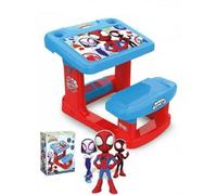 Chicos- Bureau Spidey - Bureau pour Enfants avec Une Grande Surface de Travail et des Compartiments de Rangement, Comprend 5 Illustrations Spidey, à partir de 24 Mois (51063)