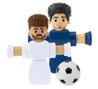 Chicos - FOOTFLIP LaLiga Duo Blanc et Bleu Marine | 2 Joueurs de Football articulés Qui pivotent à 360° et tirent avec Un Ballon en Caoutchouc | +3 Ans (70005)