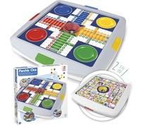 Chicos - Ludo Jeux société/Jeux de l'Oie Réversible 2 en 1 | Jeux Traditionnel Familial Automatique (64001)