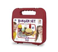 Chicos - Mallette Burger. Comprend 15 Accessoires Jouets pour préparer et Cuisiner de délicieux Hamburgers pour Les Enfants âgés de 3 4 5 Ans (87104)