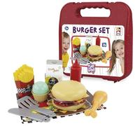 Chicos - Mallette Burger. Comprend 15 Accessoires Jouets pour préparer et Cuisiner de délicieux Hamburgers pour Les Enfants âgés de 3 4 5 Ans (87104)