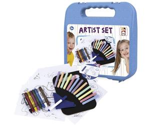 Chicos - Mallette d'artiste. Comprend 32 Accessoires pour Faire ressortir L'Artiste Qui sommeille en Vous et créer des œuvres d'art n'importe où, Enfants de 3, 4 et 5 Ans (87103)