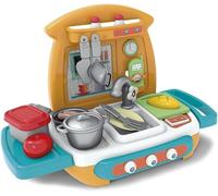 Chicos-My First Cuisinière Pour Enfants De BureauComprend 15 Accessoires Tels Que Casseroles Couverts Fruits Et PoêleRecommandé À Partir De 18 Mois (84001)