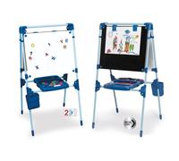 Chicos - Tableau Enfant 2 en 1 avec Chevalet | Magnétique et Ardoise | Tableau Enfants 3 Ans | Tableau sur Pied Enfant avec Lettres et Chiffres | Accessoires (52112)