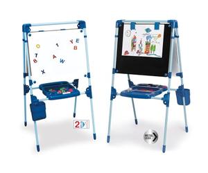 Chicos - Tableau Enfant 2 en 1 avec Chevalet | Magnétique et Ardoise | Tableau Enfants 3 Ans | Tableau sur Pied Enfant avec Lettres et Chiffres | Accessoires (52112)