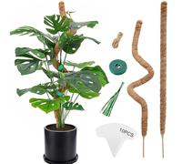 Chicpant 1PCS Tuteur Monstera Coco Plante Grimpante Exterieur 120CM Tuteurs pour Plantes Tuteur Sphaigne pour Plante Monstera avec Accessoires