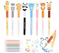 Chicpant 8 Stylo Effacables Animaux Mignons à Encre Thermosensible