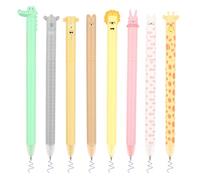 Chicpant Lot De 8 Stylo Effacables Bleu Stylo Gel Effacable Animaux Pointe 0,7 mm Stylos Gel Effaçables pour Enfants, éTudiants, éCole, Bureau