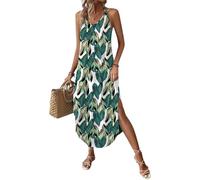 Chicrise Robe Longue D'été Femme Robe Maxi Décontracté Robe De Plage Légèreté Glamour Multicolore 3X Grand 56-60