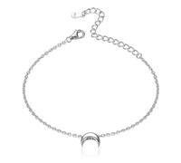 ChicSilver Bracelet pour Femme en 925 avec Pendentif Cœur, 16 cm, d'Amitié avec Gravure pour Maman, Fille, Petite Amie, Épouse, 16 centímetros, Métal non précieux, Pas de gemme