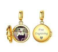 ChicSilver Charms et Perles pour Femme,Charme Photo Personnalisé,Charme Arbre de vie