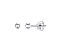 ChicSilver Clous et Puces Boucle d'Oreilles Femme Boule Fermoir clou 3MM Clou d`oreille Boucle d'Oreille Boule en Argent 925 Platine Cadeau de Noel,Emballage Cadeau, Bijoux pour Elle