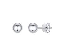 ChicSilver Clous et Puces Boucle d'Oreilles Femme Boule Fermoir clou 5MM Clou d`oreille Boucle d'Oreille Boule en Argent 925 Platine Cadeau de Noel,Emballage Cadeau, Bijoux pour Elle