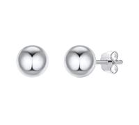 ChicSilver Clous et Puces Boucle d'Oreilles Femme Boule Fermoir clou 7MM Clou d`oreille Boucle d'Oreille Boule en Argent 925 Platine Cadeau de Noel,Emballage Cadeau, Bijoux pour Elle