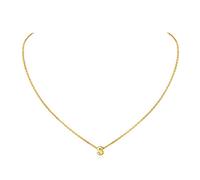 ChicSilver Collier Initiale S Or Pendentif Lettre Femme Argent Bijoux Lettres Alphabétique Choker Ras de Cou Enfant Fille