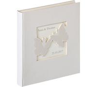 Chicslick-Album Photo Blanc 28 X 30,5 Cm Couverture En Lin Avec Découpe De Couverture, Album De Mariage Farfalla Uh-201[J789]
