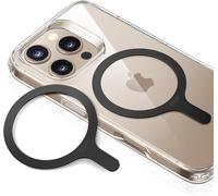ChicSlick-Anneau Magnétique 360, Lot De 2 Autocollant Compatible Avec Magsafe, Kit De Conversion Universel Pour Iphone Séries 16/16E/15/14/13/12/11/X, Samsung Galaxy S24/S23/S22/S21/S20/S10, Noir[X125