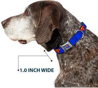 Chicslick-Buckle Down 9¿38,1 Cm Superman Shield Bleu Collier De Chien[X2065]