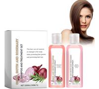 Chicslick-Ensemble Shampooing Et Traitement À La Biotine,Onion Shampoo And Conditioner,Biotin & Rosemary Shampoo & Treatment Set,Pour Cheveux Fins,Cheveux Secs Et Abîmés(Shampooing Et Après-[X818]