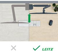 ChicSlick-Ergo - Bras Pour Écran Pc, Support Pour Écran Jusqu'À 32"" & Ordinateur Portable Jusqu'À 17"", Libère De L'Espace Sur Votre Bureau, Coloris Gris, 65380089[X1234]