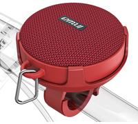 Chicslick-Haut-Parleurs Bluetooth Pour Bicyclette Avec Mode Carte Tf, Haut-Parleur Portatif Pour Voyages À Vélo Étanche Sans Fil, Micro Intégré Pour Conduire Un Vélo (Rouge)[X317]