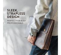 ChicSlick-Housse Ordinateur 14 Pouces En Cuir De Buffle - Design Spacieux Et Sans Sangle Pochette Ordinateur 15.6 Pouces Femme - Housse Ordinateur 13 Pouces Macbook Et Tablettes De 13 À 15¿[X2678]