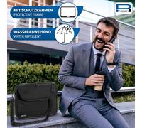 ChicSlick-Housse Pour Ordinateur Portable ""Fair"" Étui Pour Ordinateur Portable Jusquà 15,6 Pouces (39,6 Cm) Sacoche À Bandoulière, Avec Souris Sans Fil Incluse, Noir[X340]