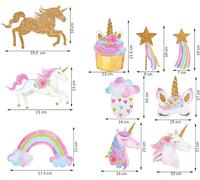 Chicslick-Lot De 10 Licorne Suspendus Tourbillons, Décorations Guirlandes En Spirales D'anniversaire Pour Enfants, Thème Licorne Décor De Serpentin Suspendu De Plafond Pour Anniversaire, Mar[X220]