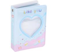 Chicslick-Mini Album Photo De 3 Pouces Album De Classeur De Cartes Photo Creux Kpop Coeur D'amour Mini Support De Livre De Cartes Photo Avec 40 Photos Pour La Collecte D'images Violet[J798]