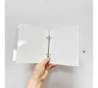 Chicslick-Petit Album Photo Avec 25 Feuilles Autocollantes Pour Album Photo, Classeur À 2 Trous, Feuilles De Montage Photo Double Face, Pochettes Pour 2 Anneaux, 5 X 7,6 Cm, 10 X 15 Cm, Timb[J621]