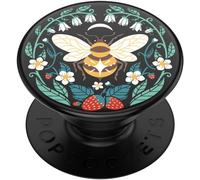 Chicslick-Popgrip - Support Et Poignée Extensibles Avec Dessus Remplaçable Pour Smartphones Et Tablettes - Bee Boho[X631]