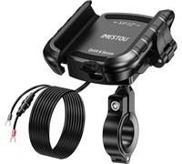 ChicSlick-Support De Téléphone Usb En Aluminium Pour Moto Avec Port De Charge Rapide Usb C Compatible Avec Les Téléphones De 13,7 À 18,3 Cm Jusqu'À 15 Mm D'Épaisseur, Convient Pour Les Guidons De[X681