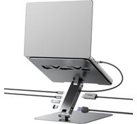 ChicSlick-Support Pour Ordi Portable Avec Station D'Accueil Usb C 6In1, Hdmi 4K@60Hz, Gigabit Ethernet, 100W Pd, 10Gbps 1*Usb C 3.2 & 2*Usb A 3.2 Compatible Avec Macbook Pro/Air, Ipad Pro, X[X31]